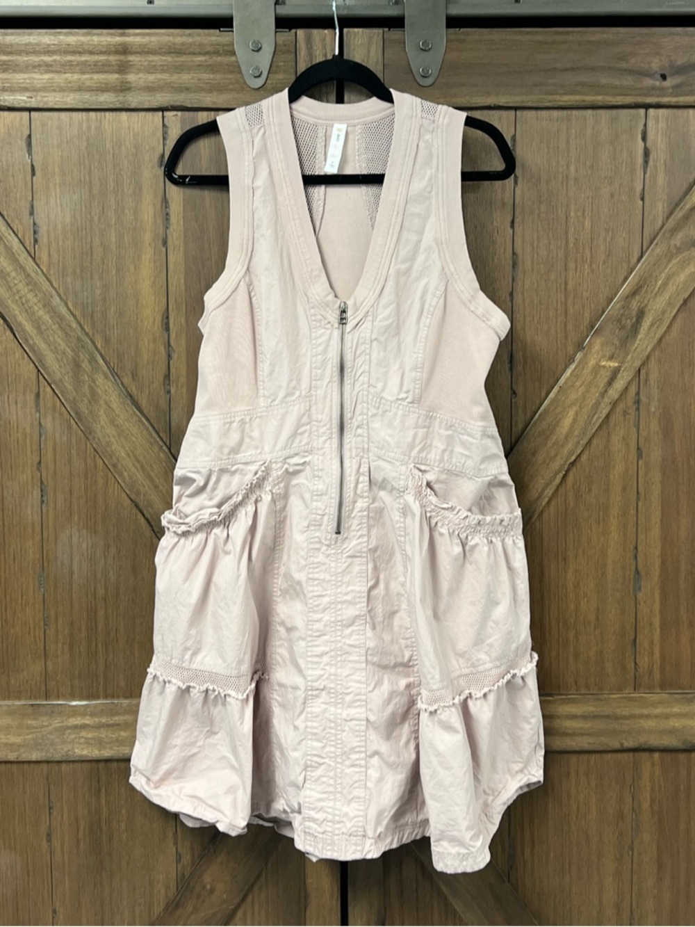 Daily Practice Anthropologie Cotton Trek Utility Mini Dress Muted Rose Size M - Picture 4 of 7